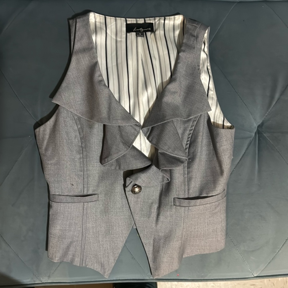 Forever 21 gray formal vest